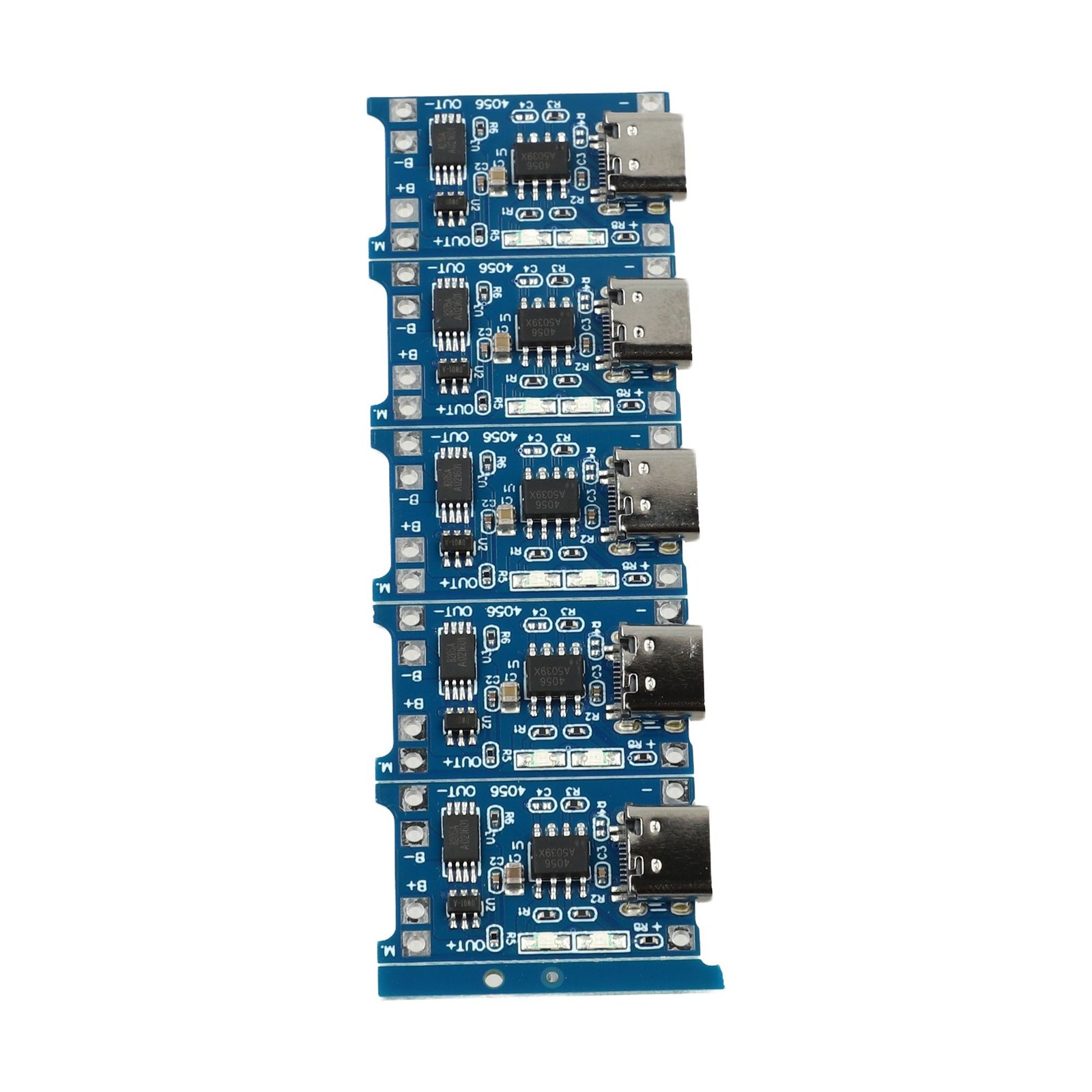 5 x USB Lithium Charger Module with Battery Protection TYPEC USB 5V 1A