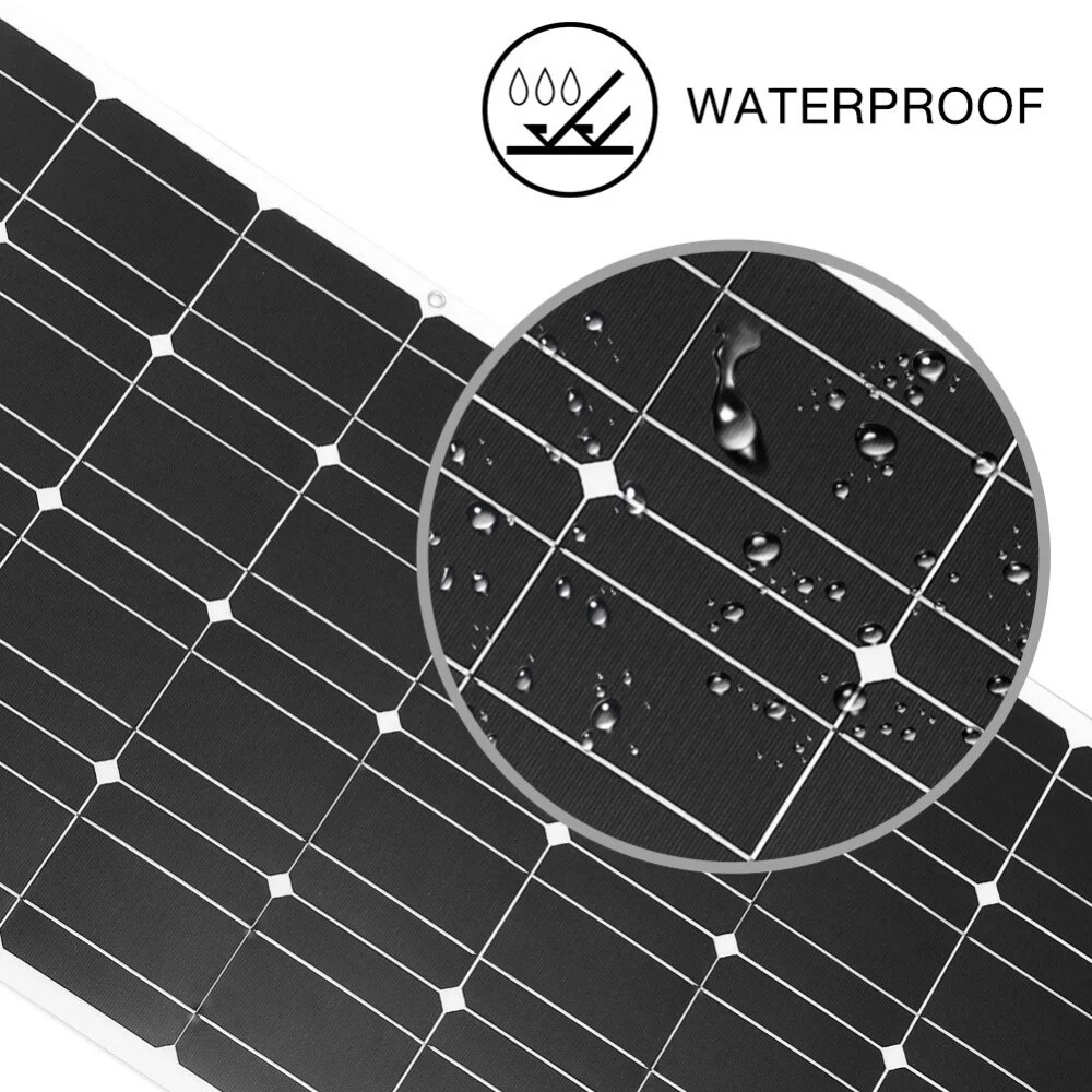 200W 400W 800W Watt Flexible Mono Solar Panel 12V Portable RV Home Boat Camping