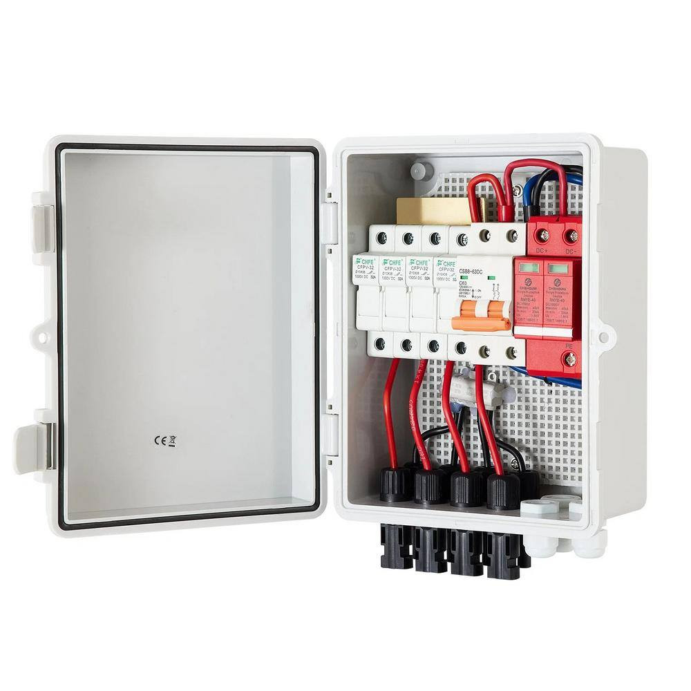 4 String 15 Amp Solar PV Combiner Box ABS Case Wih IP65 Weather Protection for S