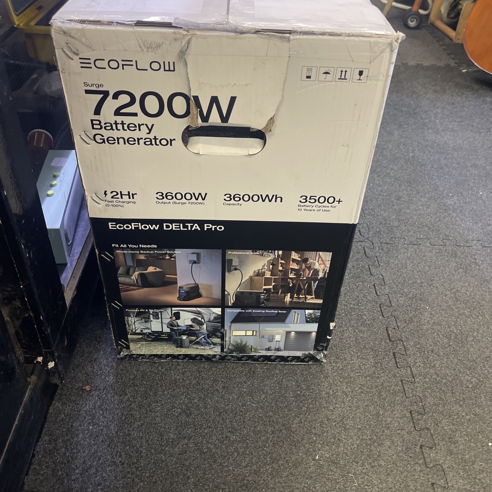 EF ECOFLOW DELTA Pro EFD500 Portable Power Station 3600W EF-Flex-400 Solar Panel
