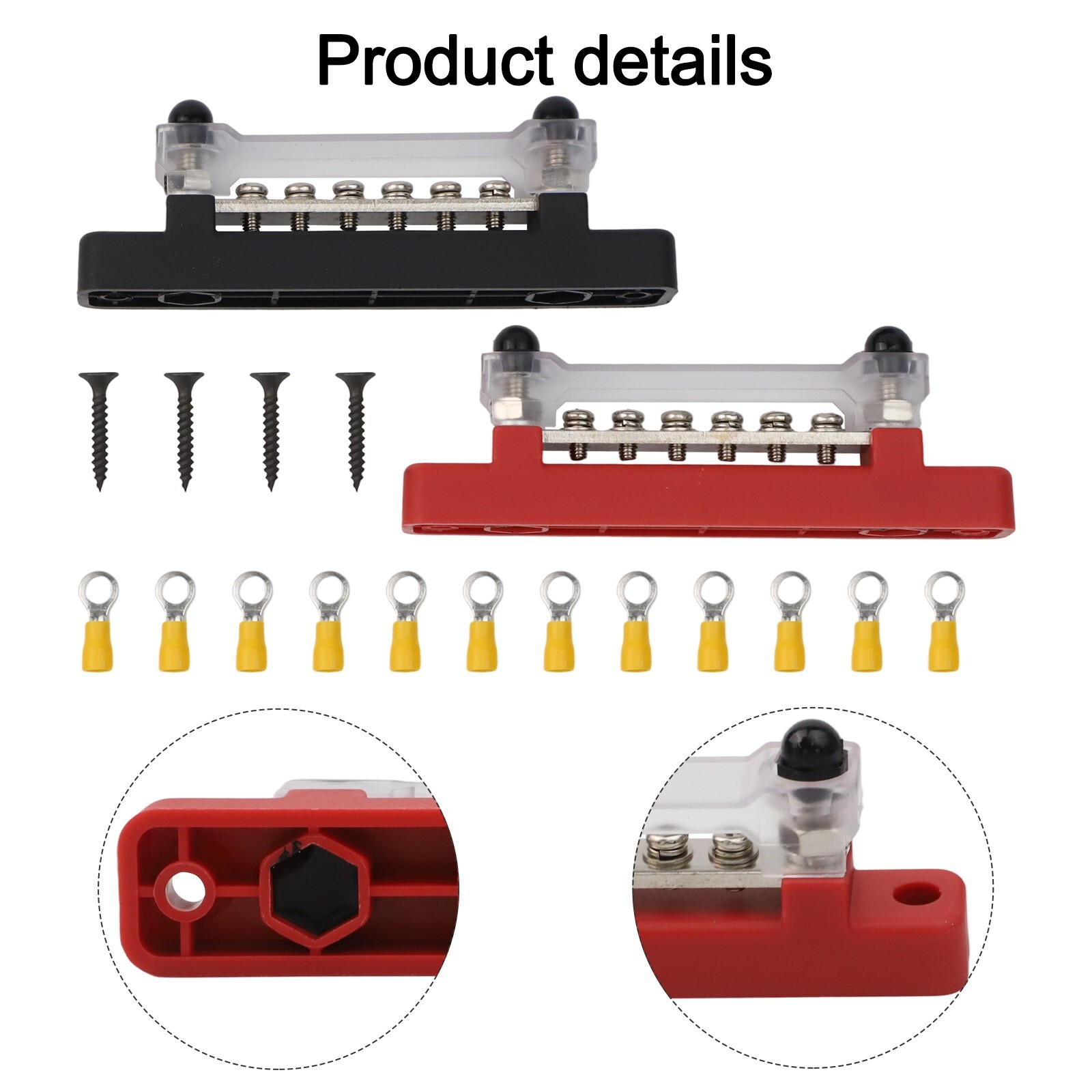 150A M6 Bus Bar 12V Power Block for Trucks RVs and Boats Wiring Solutions