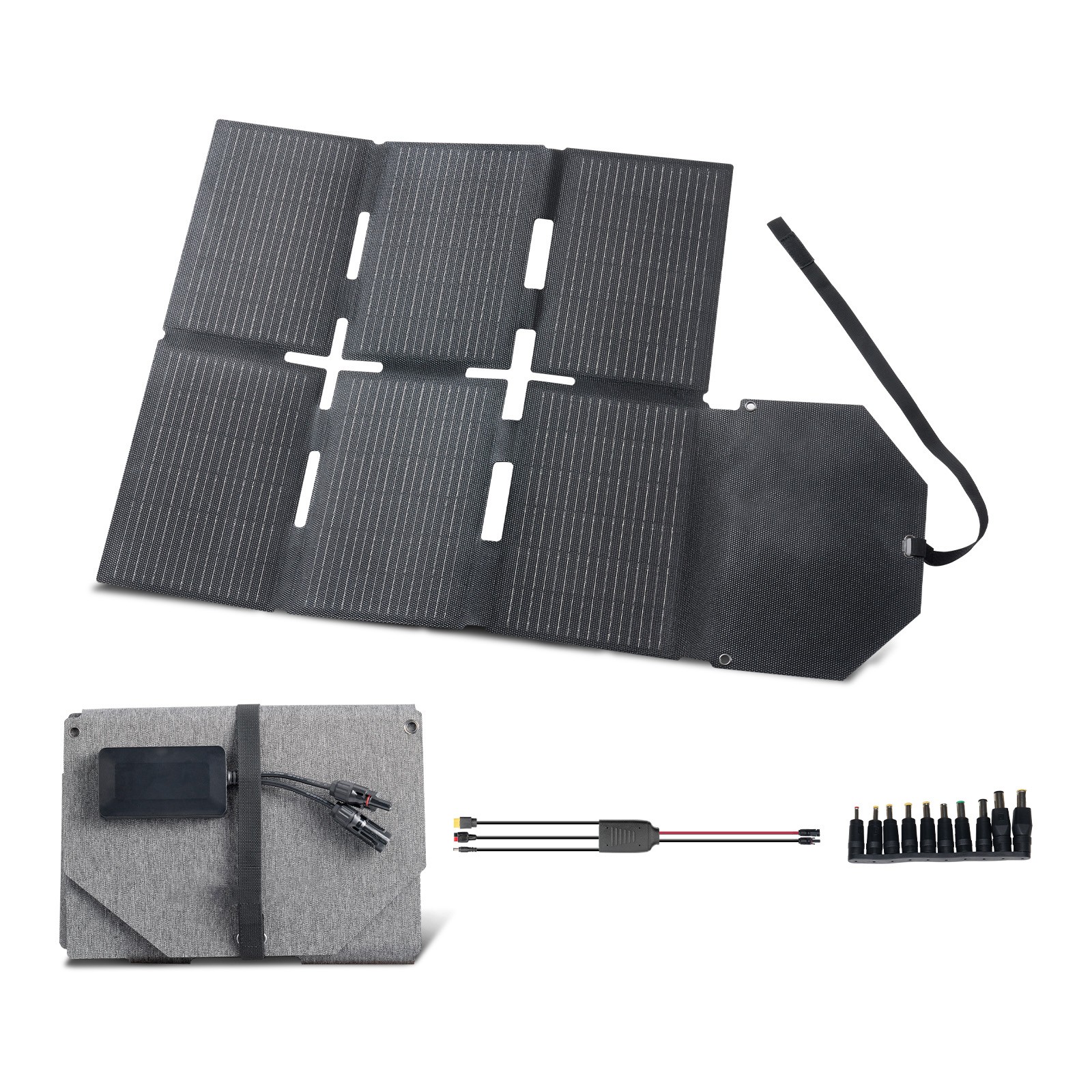 Uimoso 60W Portable Foldable Solar Panel Charger with Monocrystalline Design