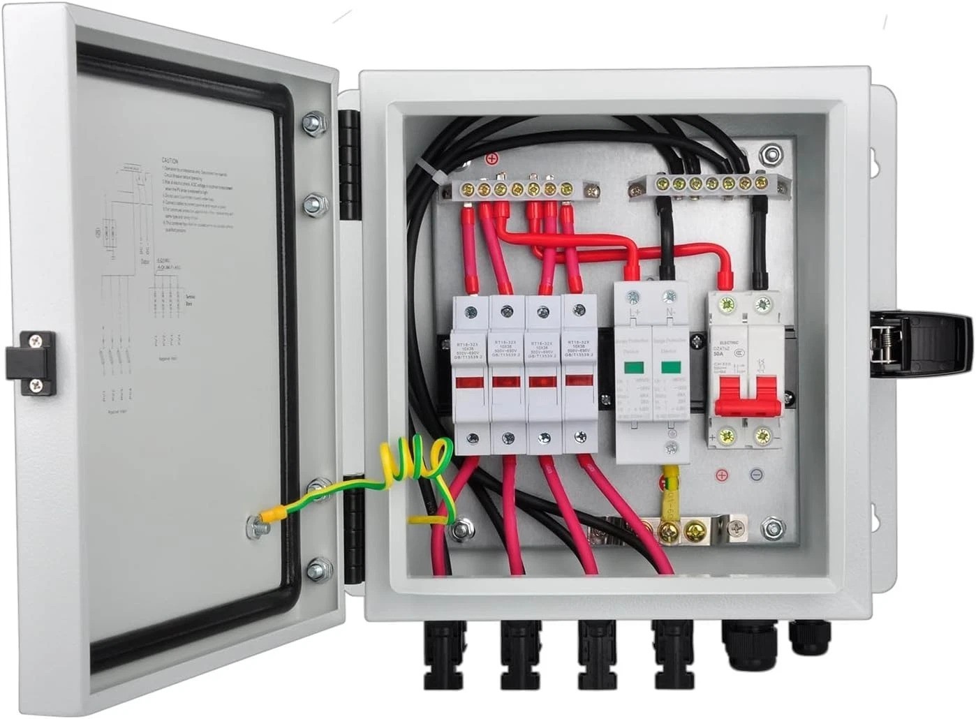 Comprehensive PV Combiner Box with Lightning Protection – Reliable Solar System