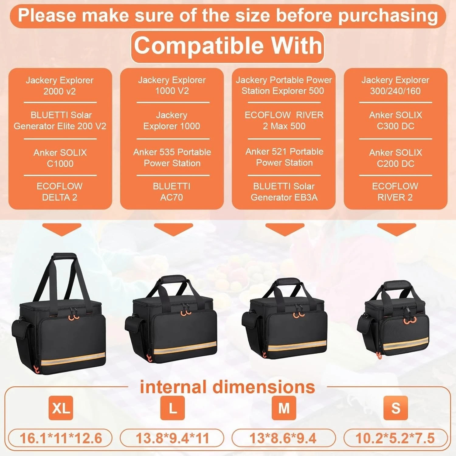 Luxury Portable Power Station Bag for Jackery Explorer 1000 – Water-Resistant!