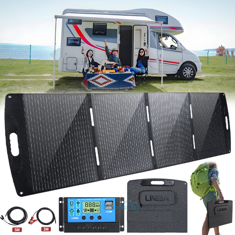 Portable Monocrystalline Solar Panel 200W 100W Foldable ETFE Solar Charger kit