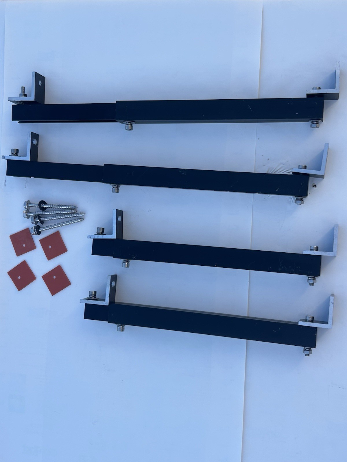 Adjustable Solar Panel Mount Brackets,with Tilt Legs on Flat Surface for RV,Roof