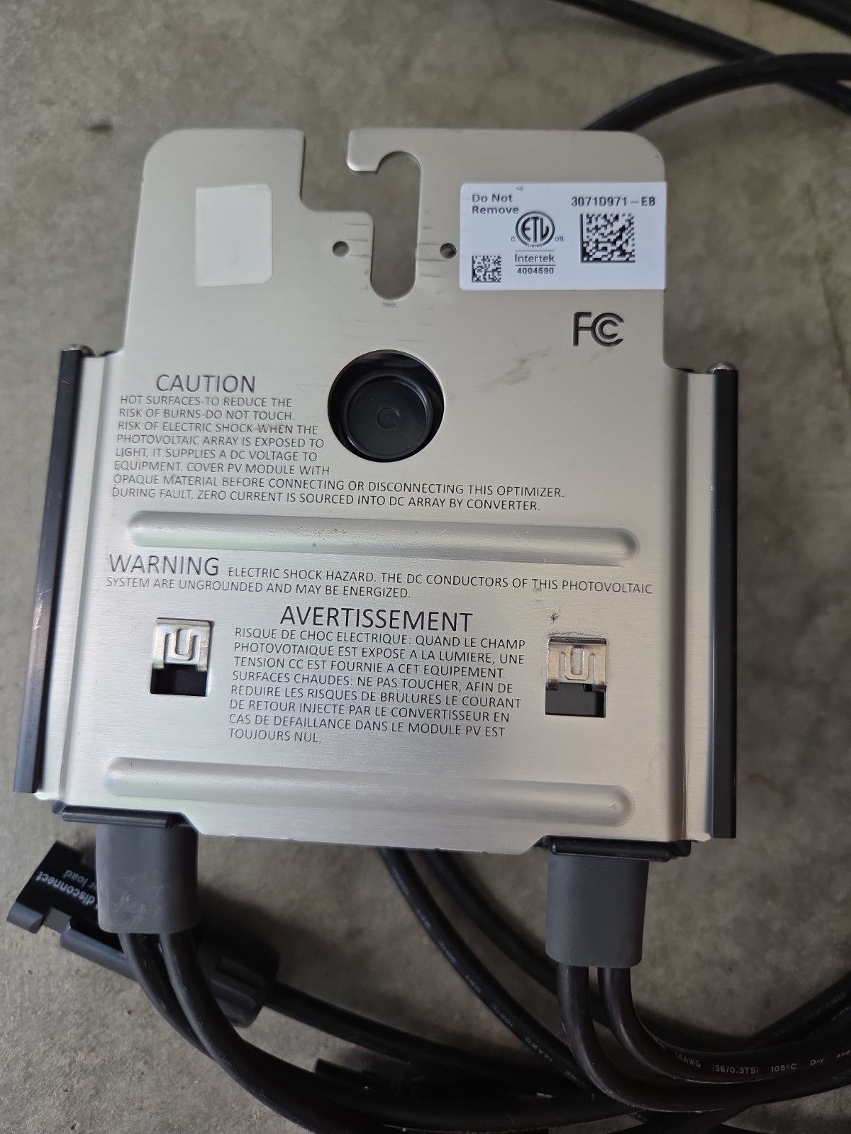 SolarEdge POWER OPTIMIZER – P1101-4NMYMRT – 1100 Watts – NIB (Open box)