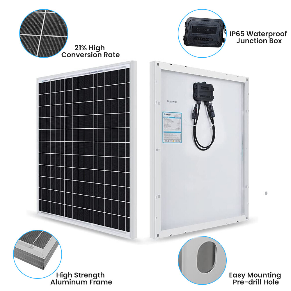 100W Rigid Monocrystalline Solar Panel Kit for Home Caravan RV Boat 12V Charger