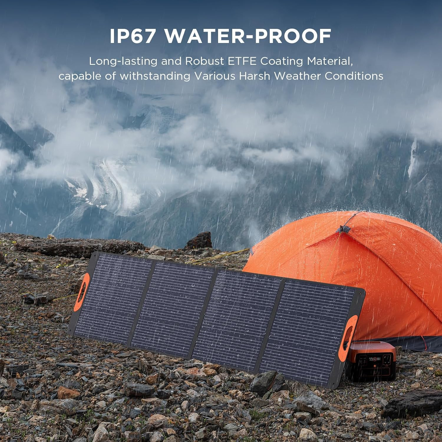 220 Watt Portable Solar Panel for Power Station,Hurricane Preparedness Items,18.