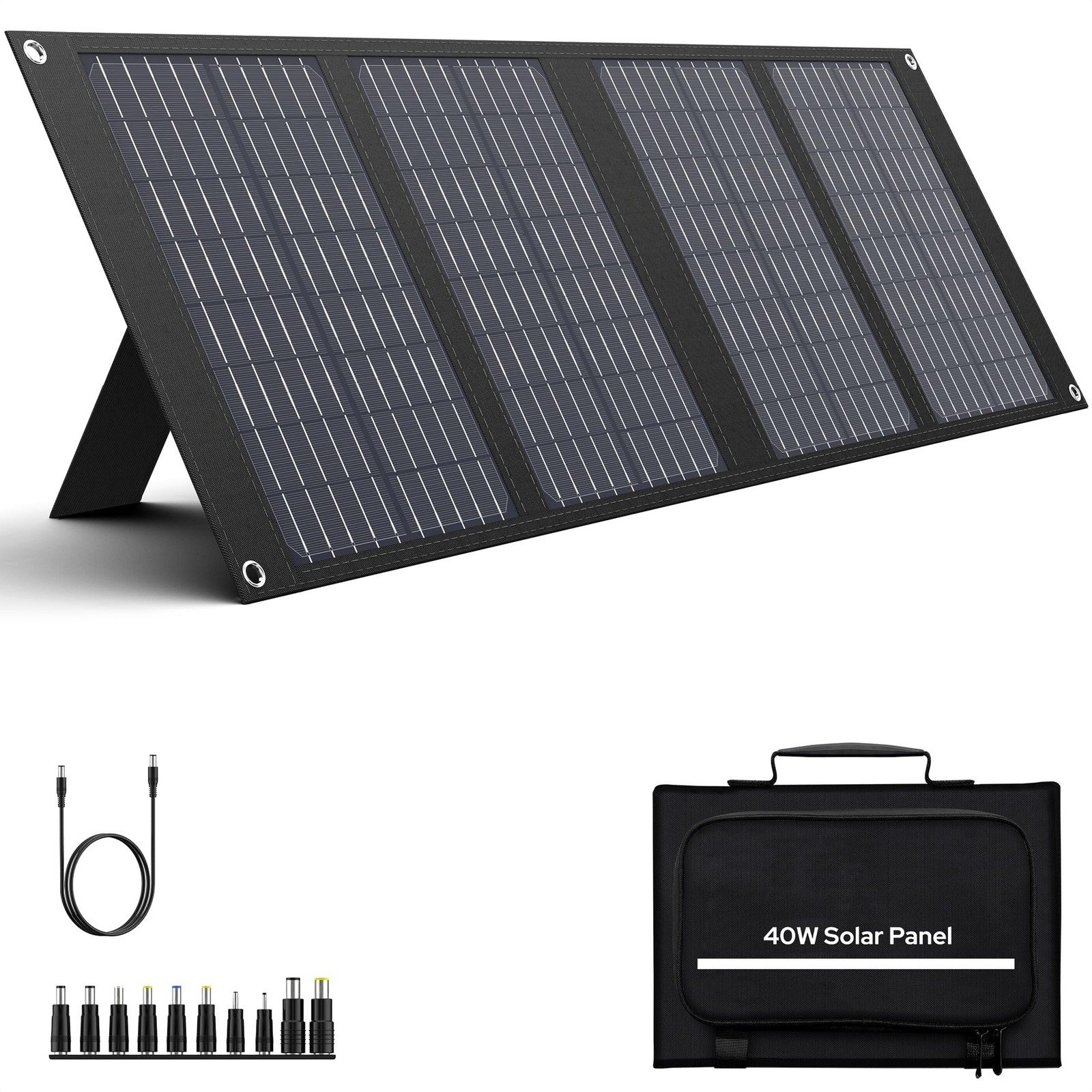 Portable Solar Panels 40W, Foldable Solar Panel Charger for 100-300W Portable…