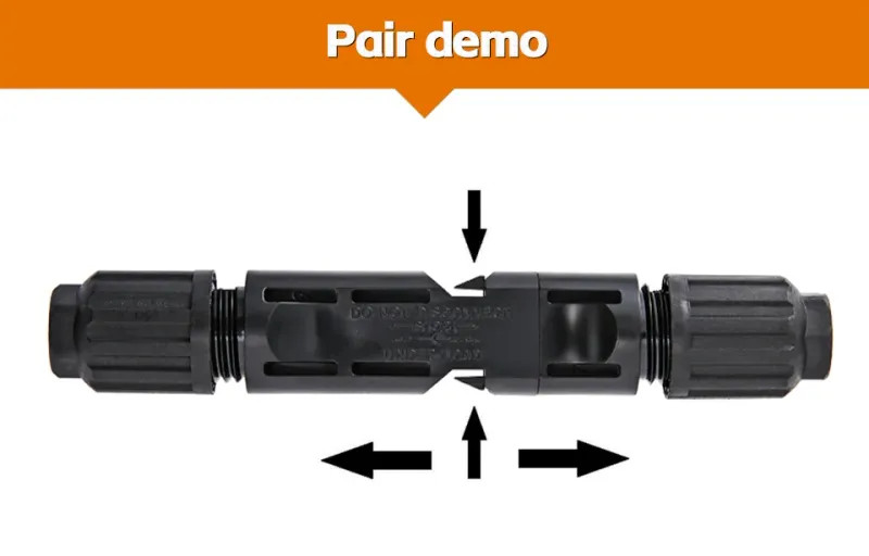 100Pcs PV DC Connector Kit 1000V/1500V 30A-60A IP67 IP68 for 2.5-6mm² Cable