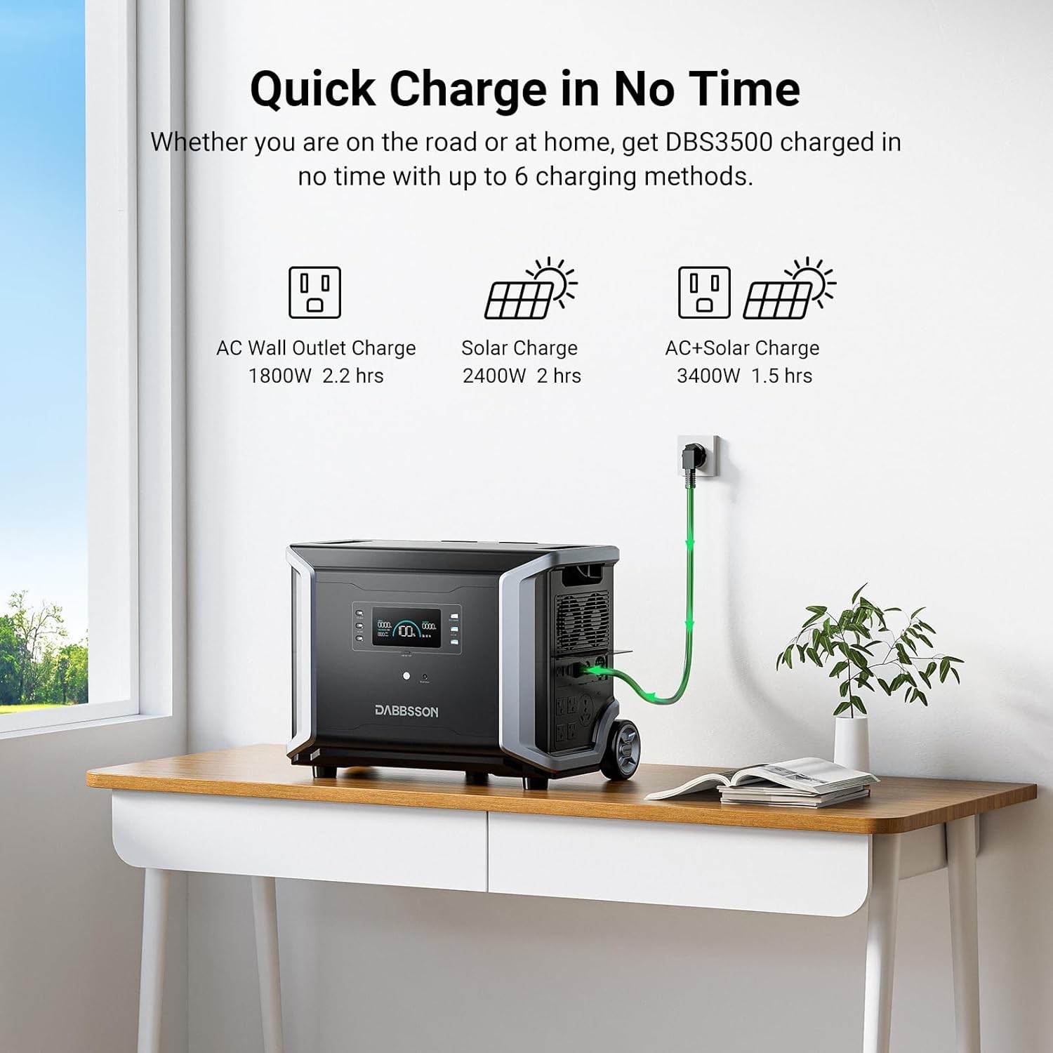 Dabbsson 6860Wh 7000W Power Station Solar Generator LFP Battery for Home backup