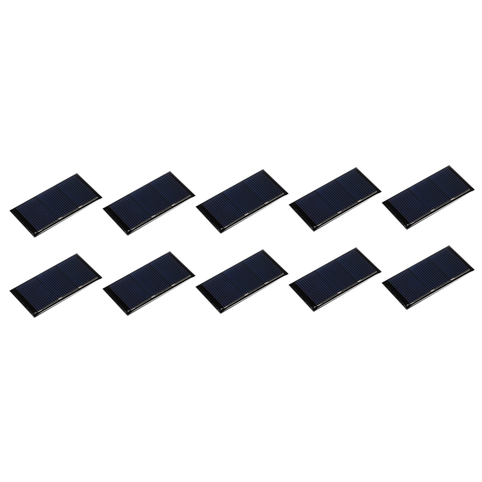 Pack of 10,Mini Solar Panel Cell 1.5V 160mA 0.24W 60mm x 30mm for DIY Project