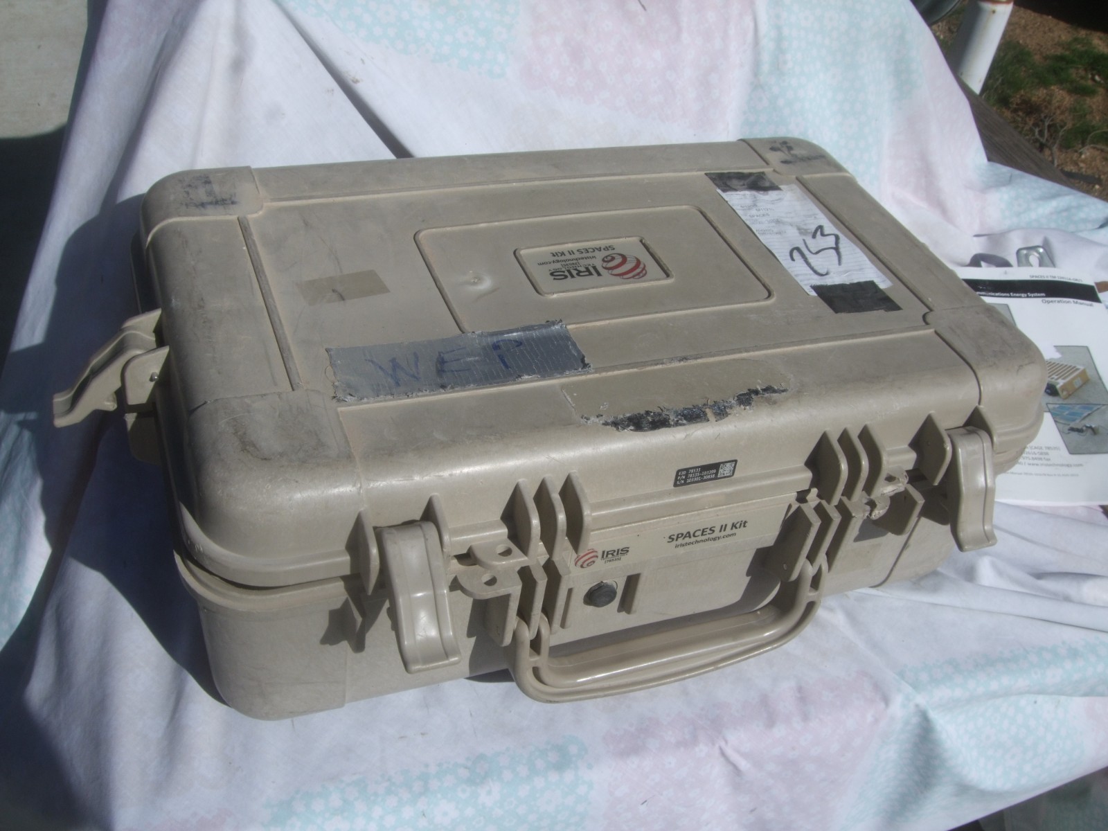 Iris Technology SPACES II Kit USMC Military Portable Solar Energy Field Power 25