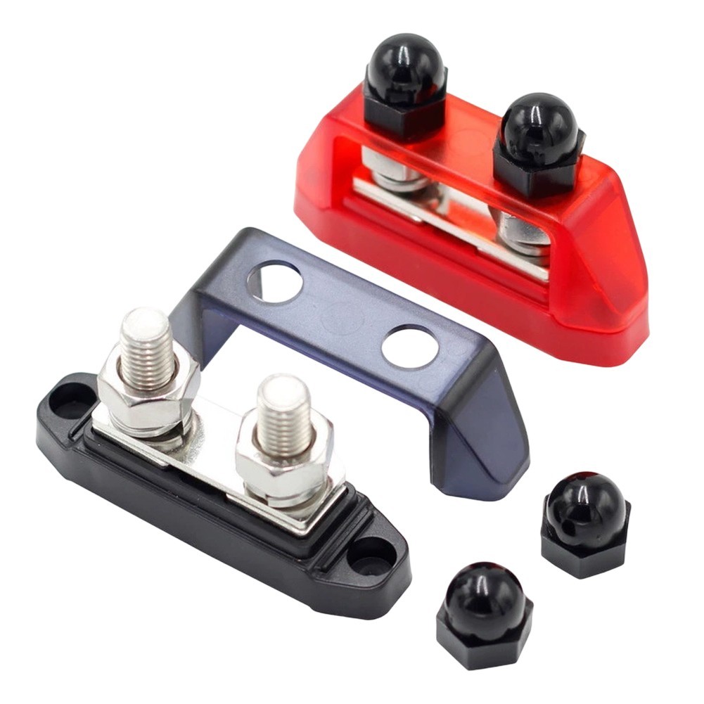 Cover Busbar M8 Terminal Block Dual-way Power Splitter Terminal Connector