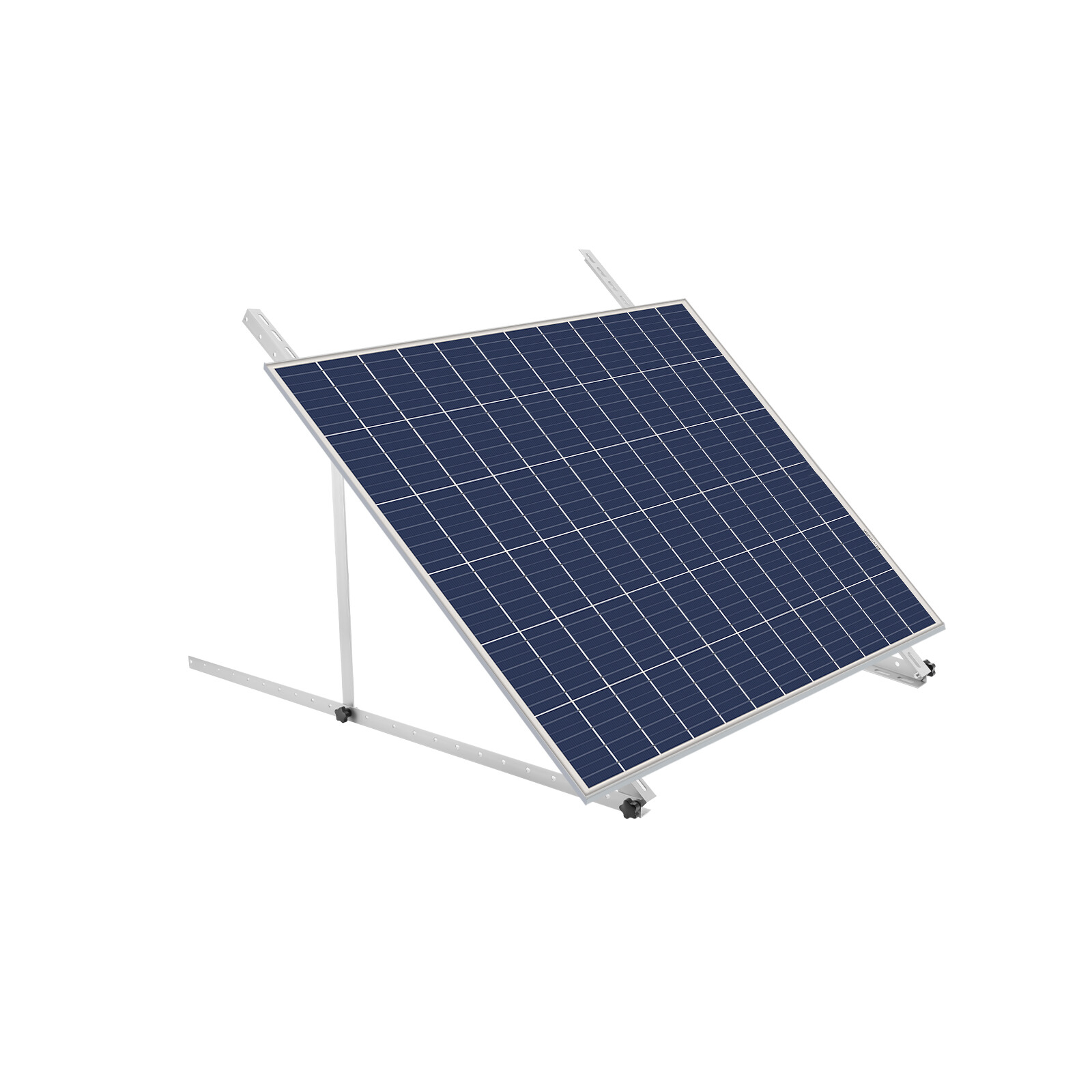 45″ Adjustable Solar Panel Brackets Tilt Mount Frame Rack 0-90° for Boat RV Roof