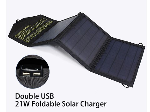 5V 18V DC 28W/ 21W Portable Foldable Solar Panel Dual USB Phone Charger