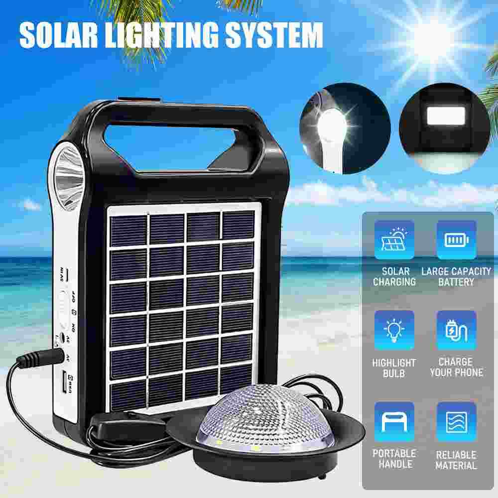 Portable Power Station Solar Generator Panel Power Bank Outlet Camping Emergency