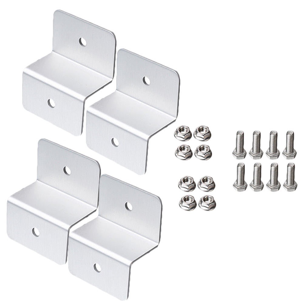 4 Pcs Mounting Hardware Solar Panel Bracket Corner Z Brackets RV