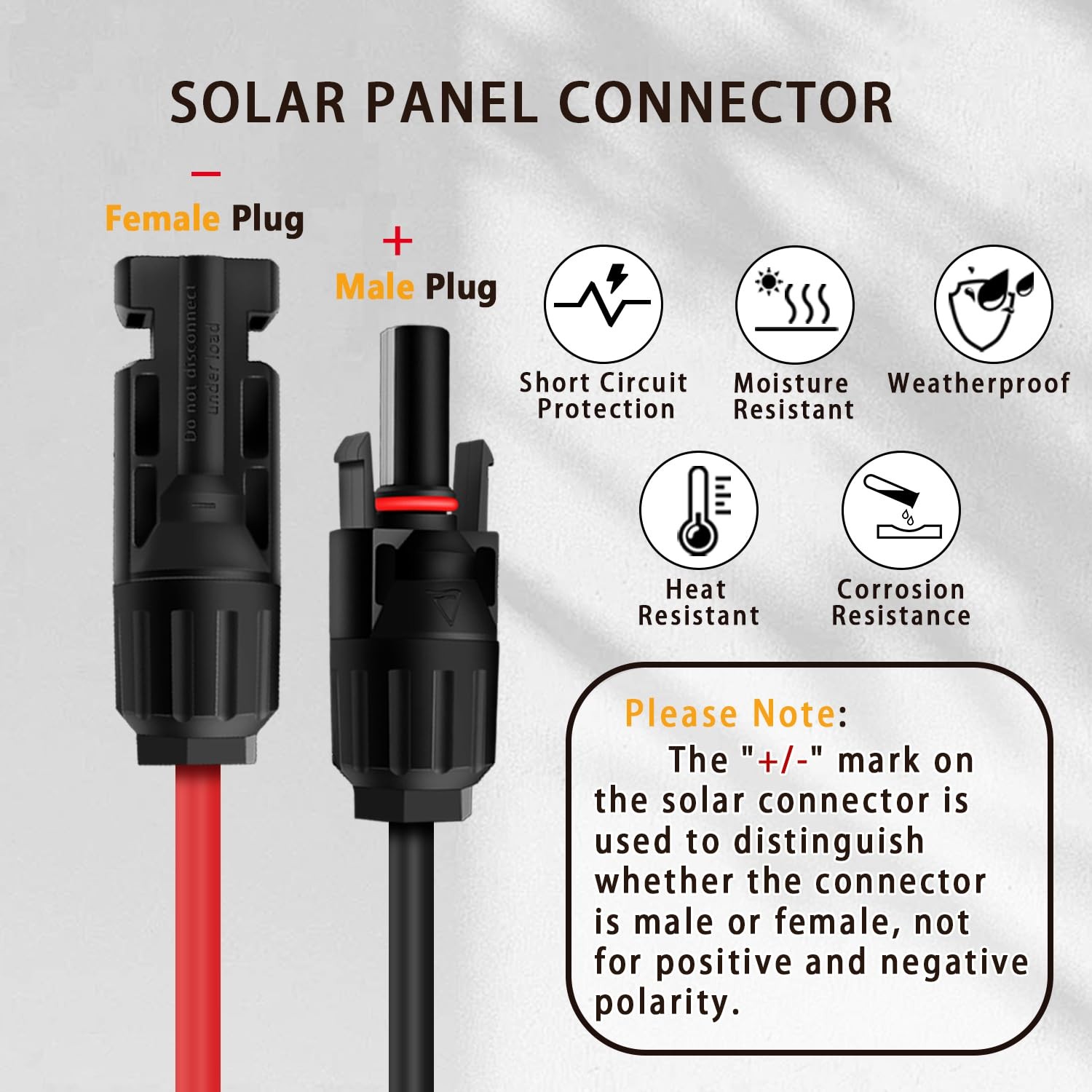 Solar Panel Adapter Cable 6FT DC 8mm Jackery 3000 2000 1500 Explorer Compatible