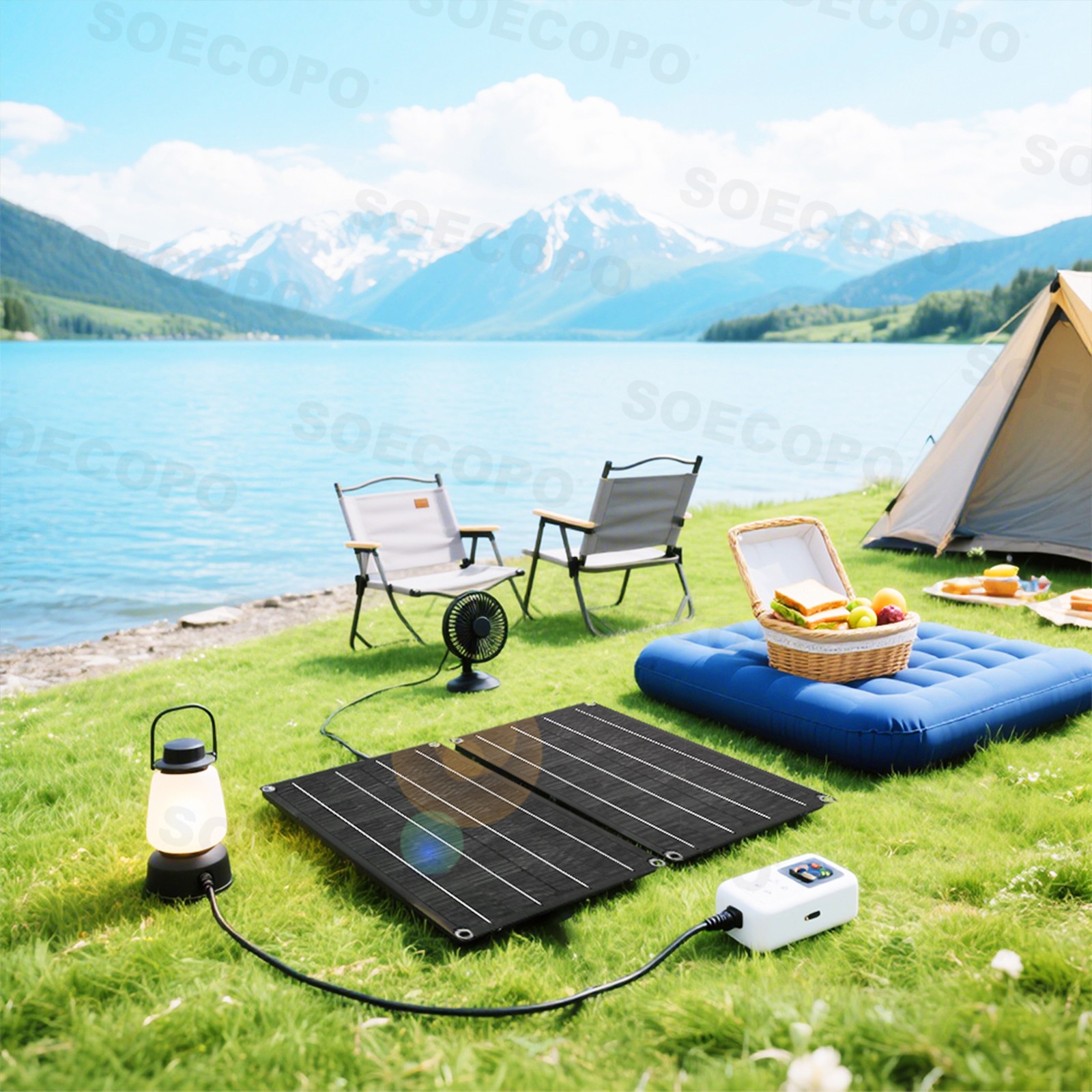 1200W Solar Panel Set – 2 x 600W Concentrator Panels + 100A Controller OutdoorE3