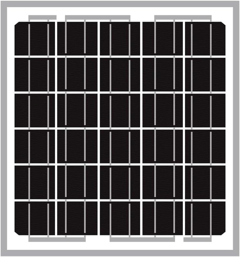 5W(Watts) 12V(Volts) 5W Monocrystalline 10BB Solar Panel Battery Maintainer High