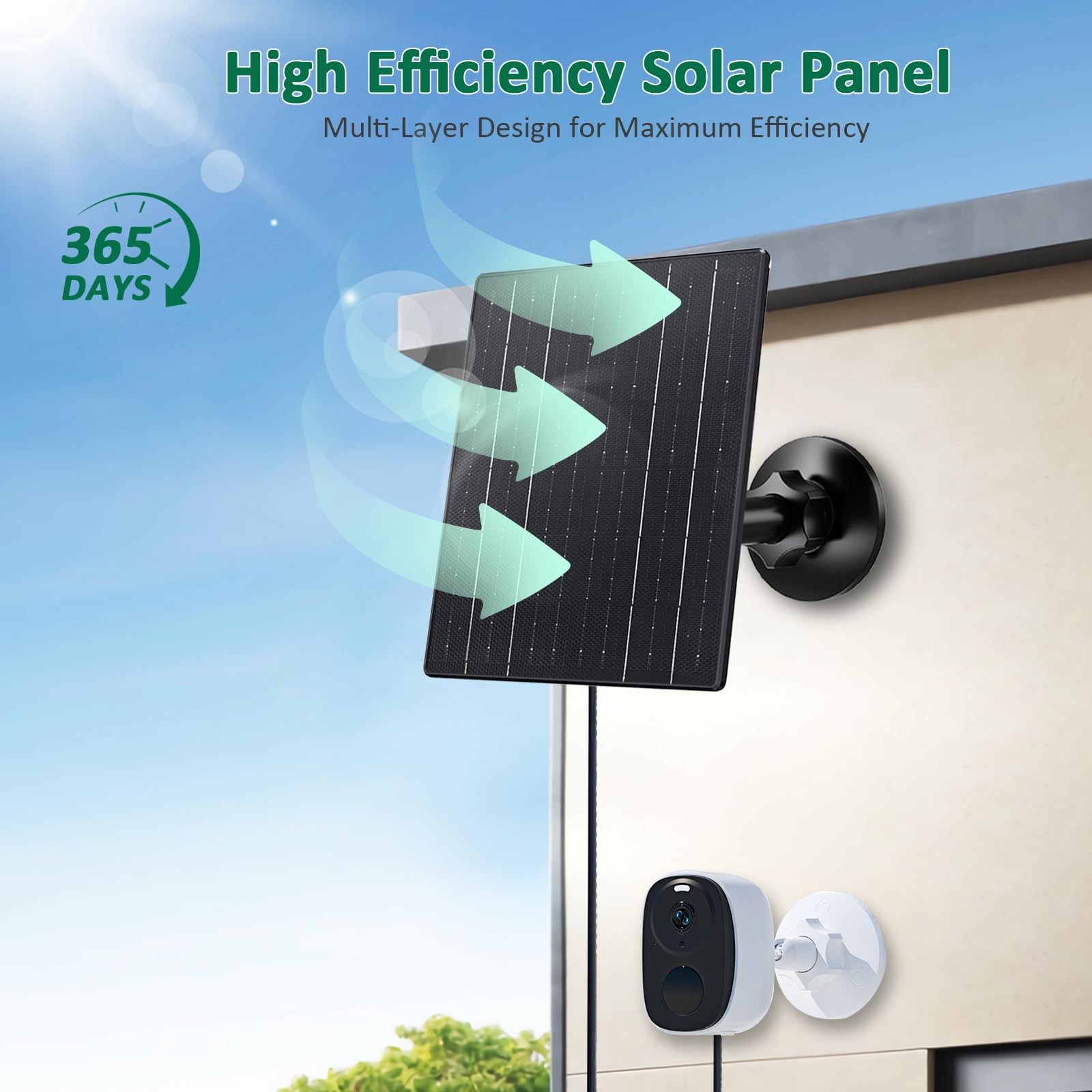 USB C Solar Panel for 5V Rechargeable Battery , 10W Solar Charger with Micro …