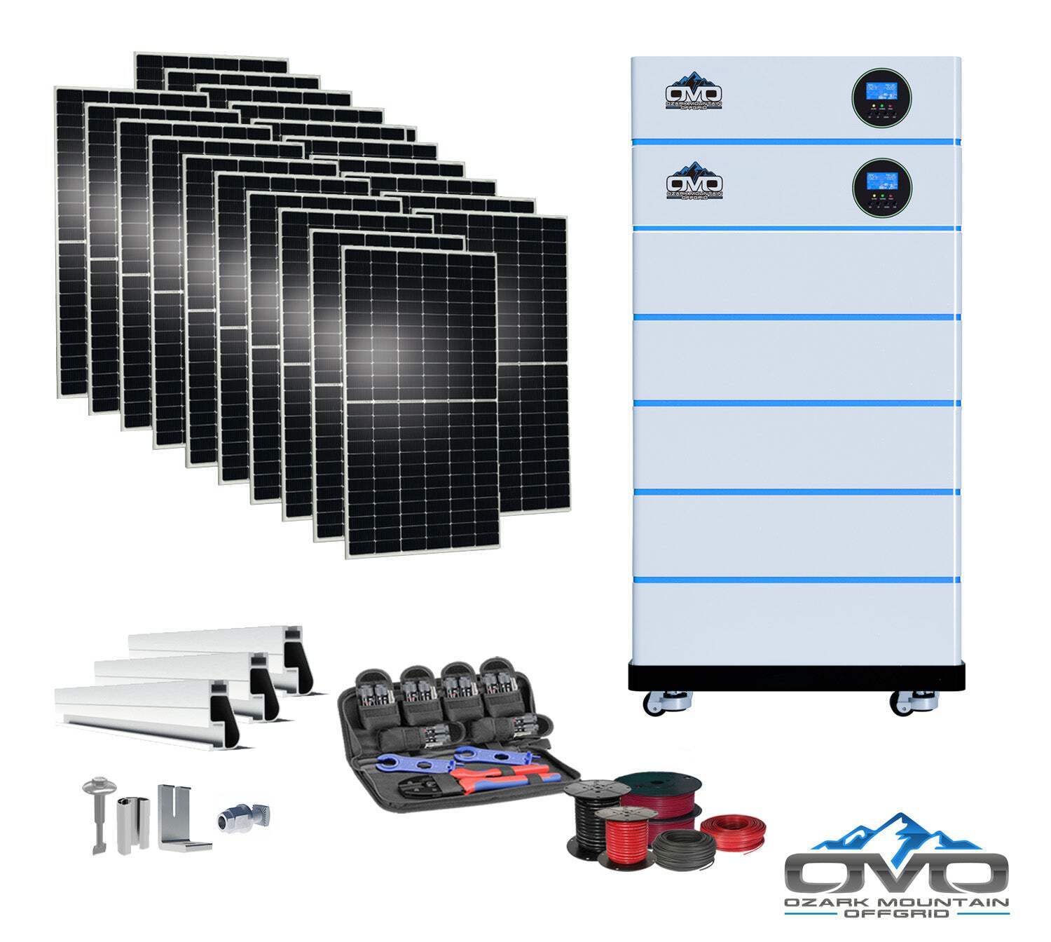 11KW OMO All-In-One Customizable Stacking Inverter/Battery System 120/240 11000W
