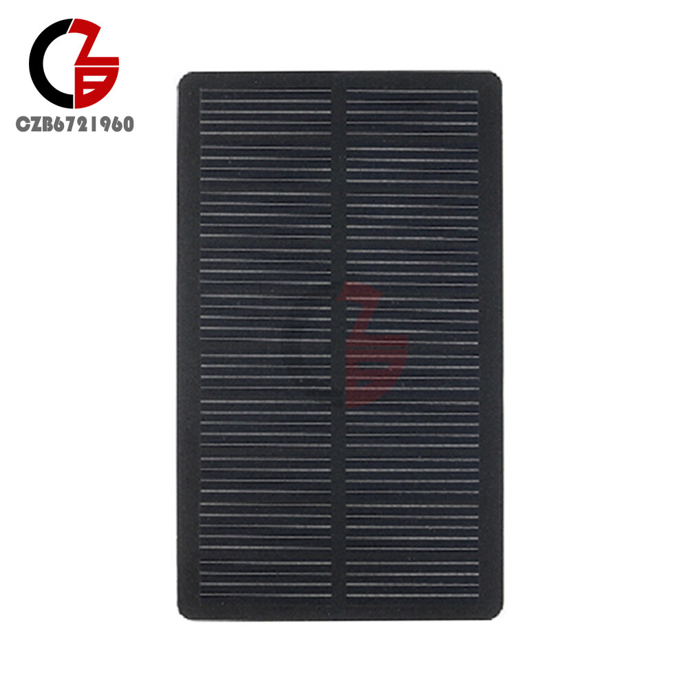1W 5V 200mA Single Crystal PET Laminated Solar Panel Power Generation