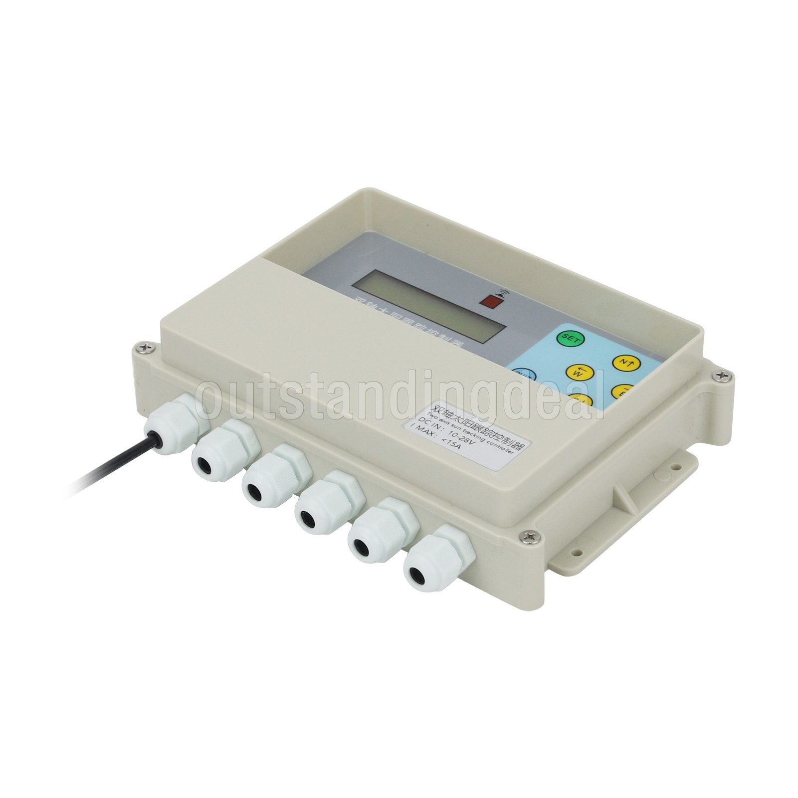 Dual Axis Solar Tracker Controller + RC+ Wind Speed Sensor + 2 Limit Switch usa