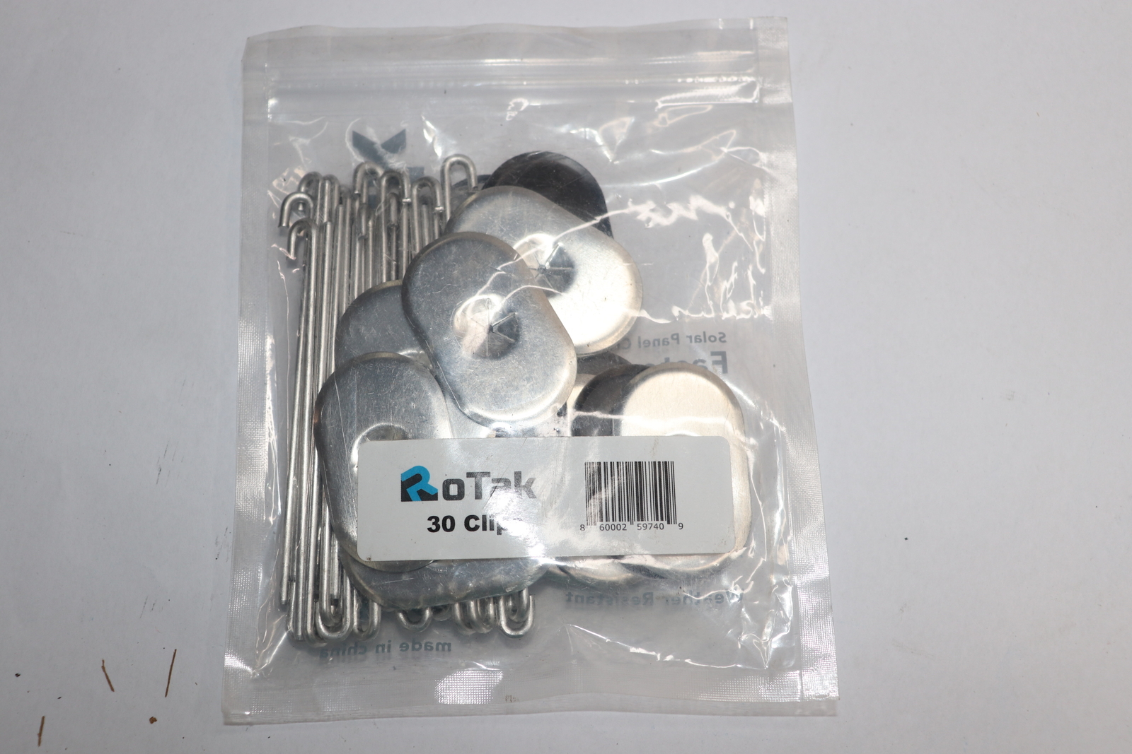 (30-Pk) Rotak Solar Panel Bird/Critter Guard Clips