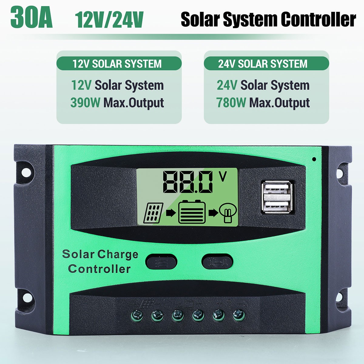 400W 200W Flexible Solar Panel Kit with PWM Charger Controller RVs Caravan Boat
