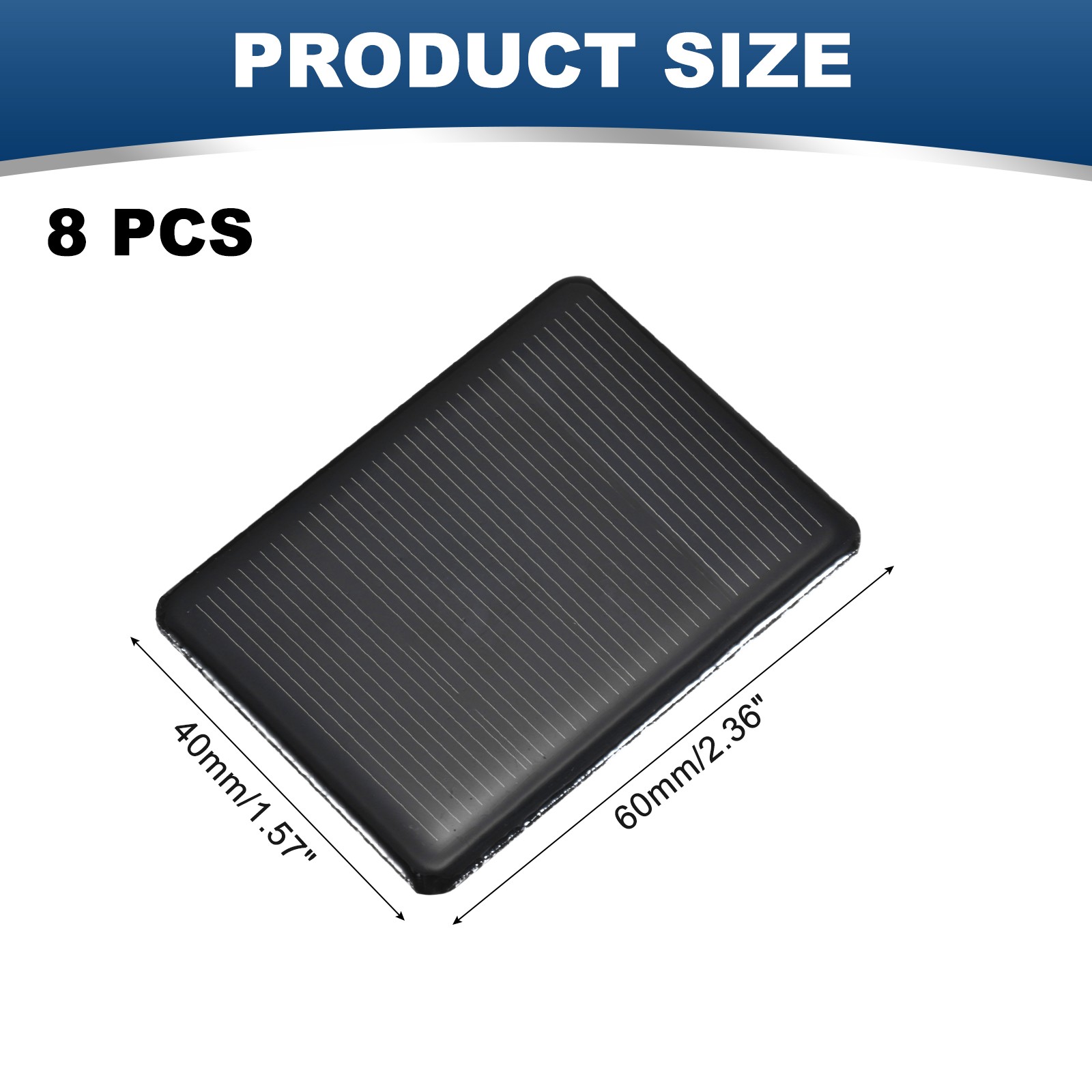 8PCS 2V 0.24W 0.12A Mini Solar Panels for Solar Power Small Solar Cells