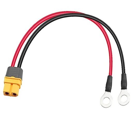 XT60 to O Ring Terminal Cable,14AWG XT60 Female to O Ring Terminals Extension