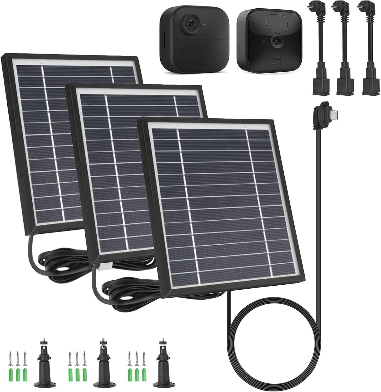 3 Pack Solar Panel Compatible with Blink Outdoor 4 4th Gen/Blink Outdoor 3rd …
