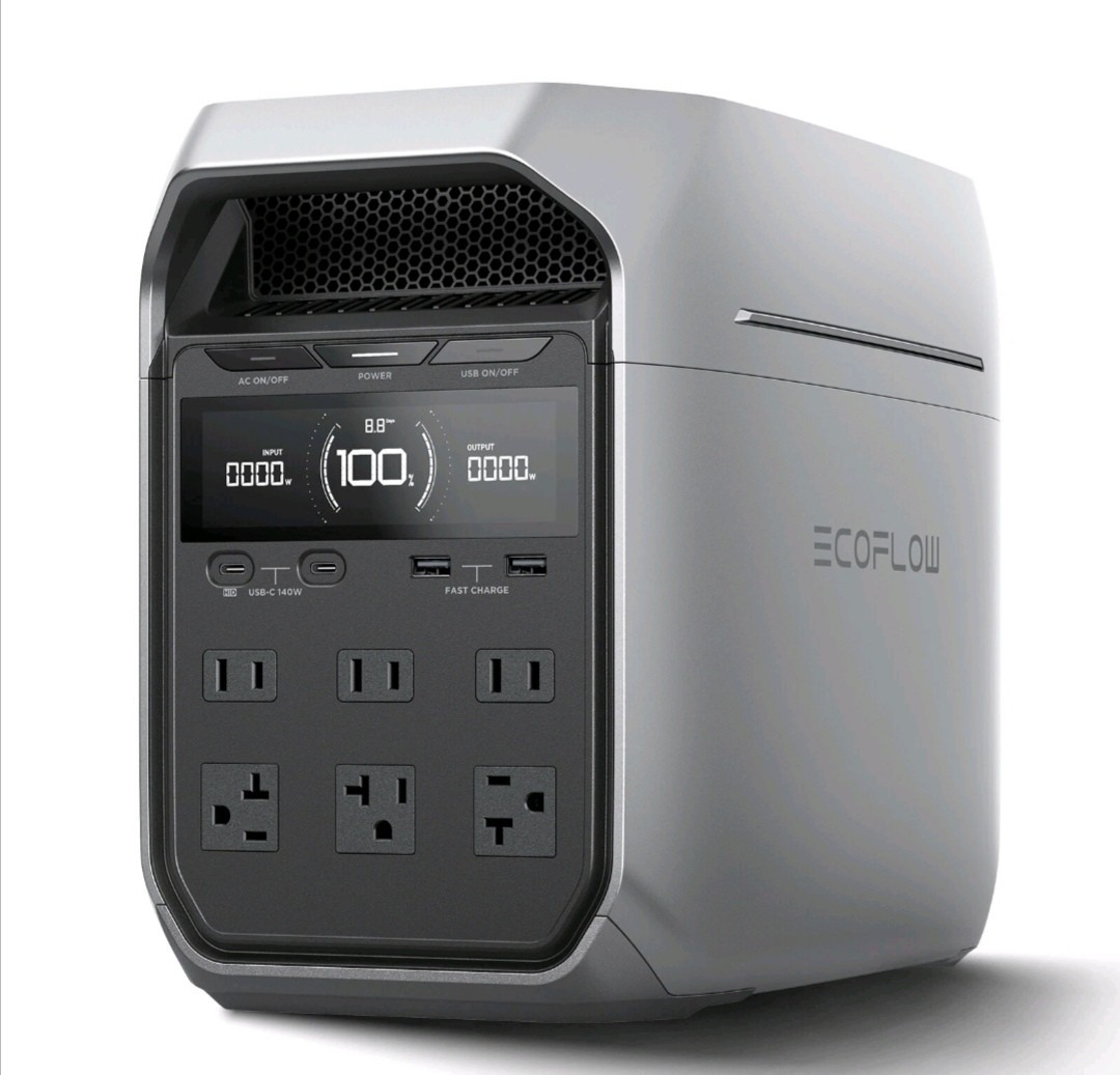 EcoFlow DELTA 3 Plus 1024Wh 1800W Portable Power Station LFP Battery Refurbished