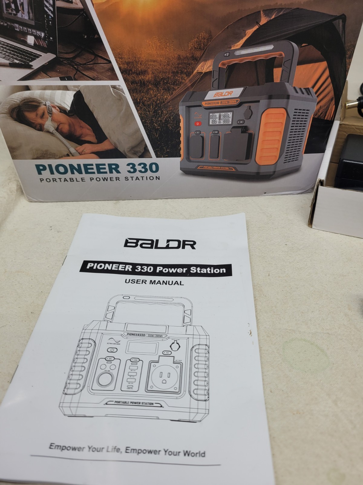 Baldr Pioneer 330 Portable Power Station (288Wh / 330W Rated) Backup Lithium Bat