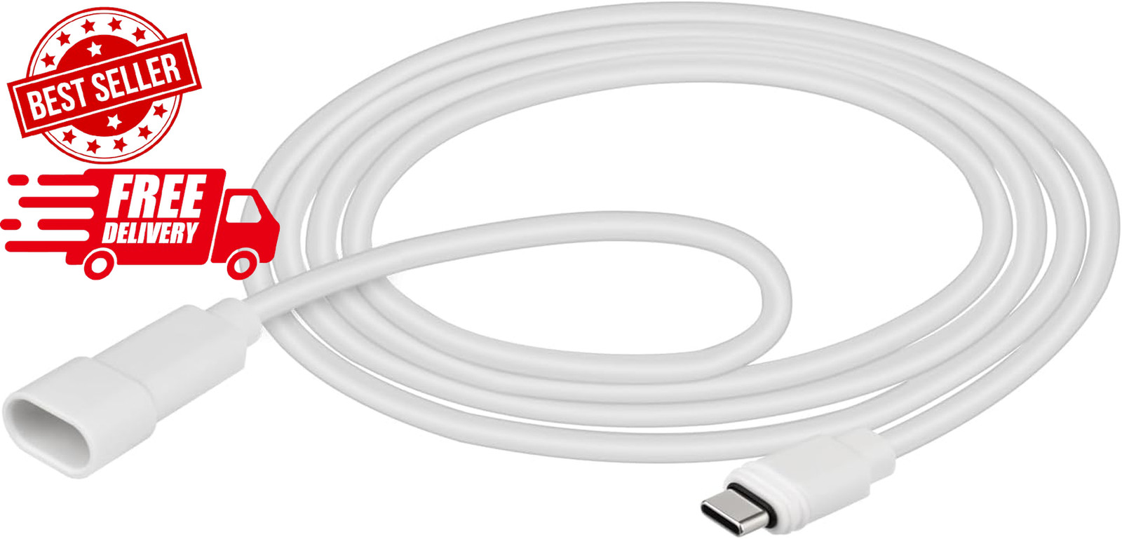 Extension Cable for Ring USB-C Solar Panel, Works for the Ring 2Nd Generation So