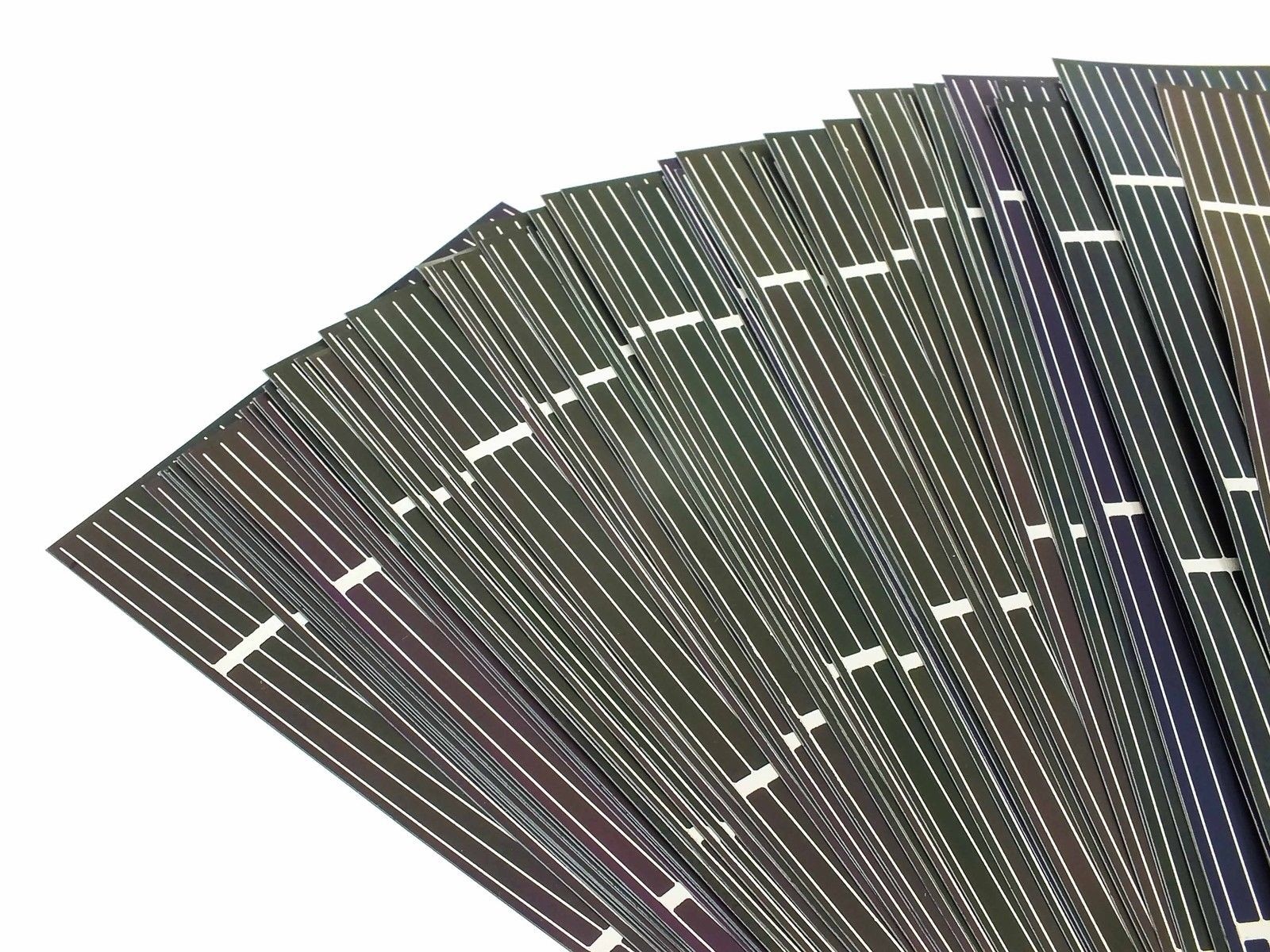 Solopower 1.25 Watt Flexible Stainless Steel Thin CIGS Solar Cell Lot of 100