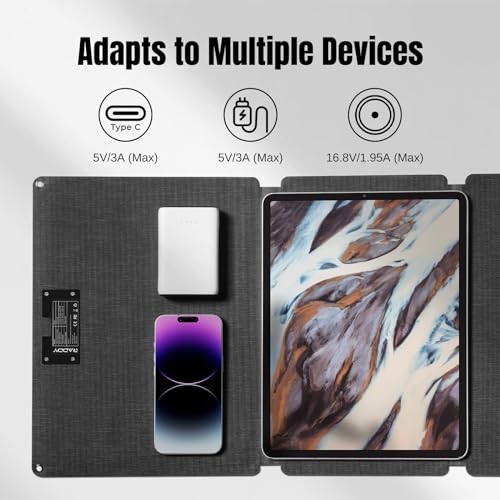 SP30 30W Solar Panel, Foldable Portable Solar Charger, QC3.0 USB Port/Type