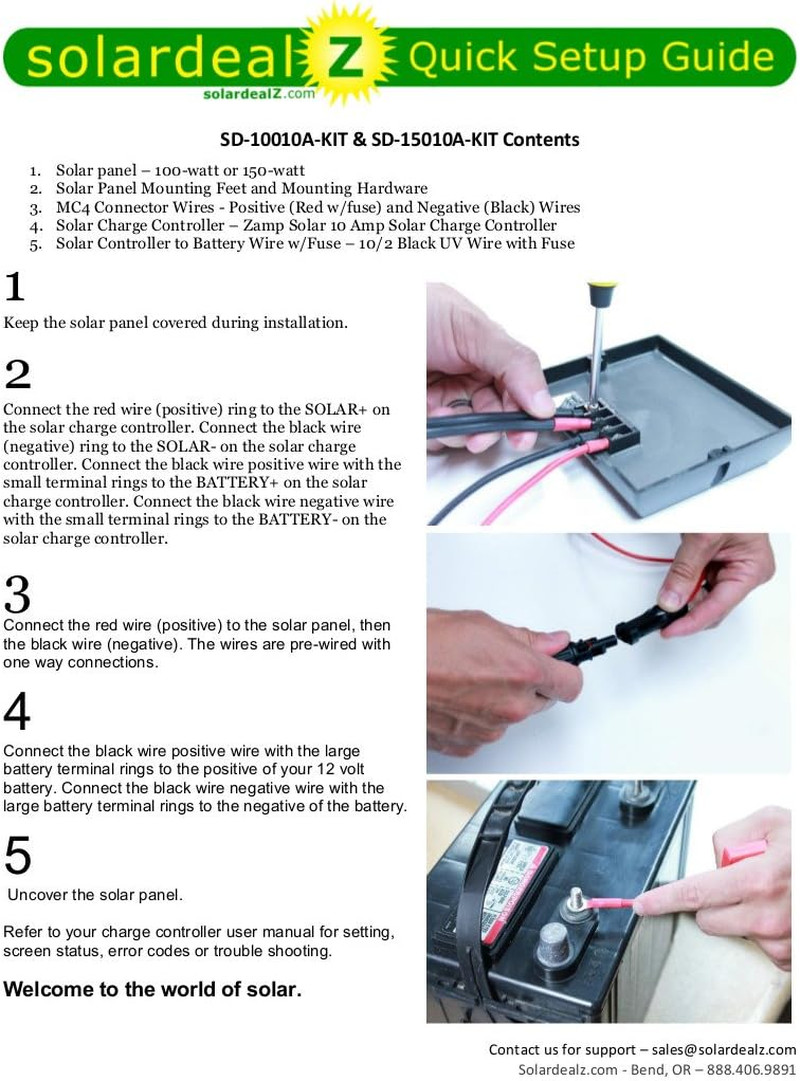 100 Watt 10 Amp RV Solar Kit – Boats and Off-Grid