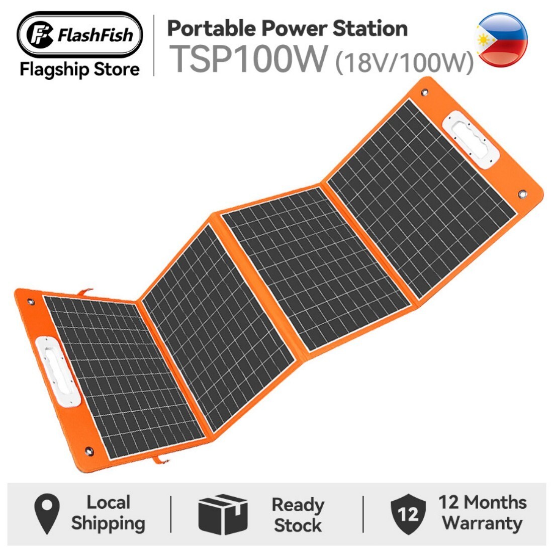 Foldable Solar Panel 100W Portable Charger for Power Station/Phone/Camping/RV