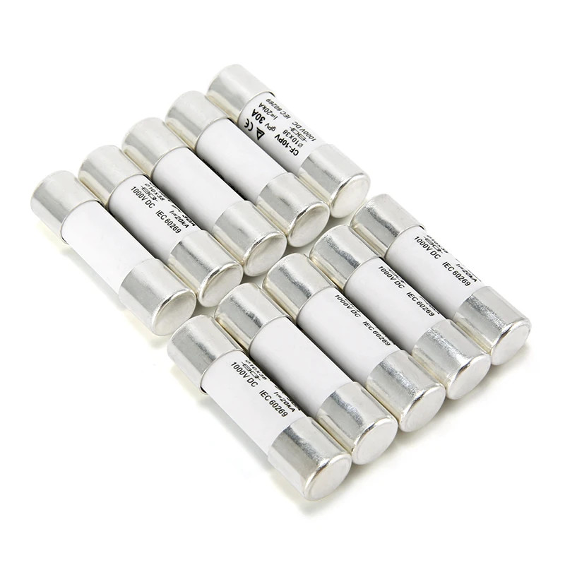 10PCS Fuse Link PV DC 1000V 30A 10x38mm gPV Low Voltage Protection Core