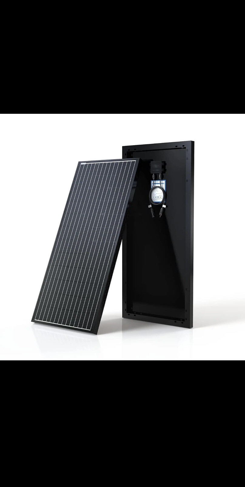 100w 12v Monocrystalline Solar Panel Module with Connector