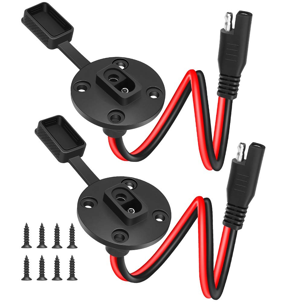 Rectangular SAE Power Socket Sidewall Port Connector Weatherproof SAE Power Sock