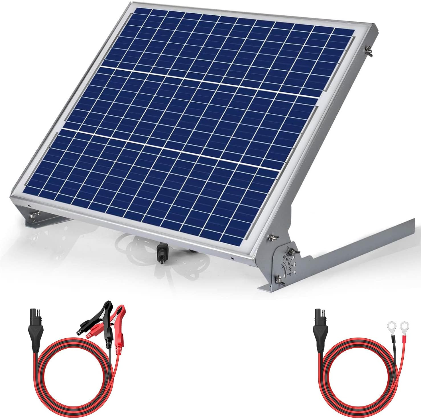 SUNER POWER 12V 50W Solar Battery Charger Maintainer, Built-In Ultrasmart MPPT C