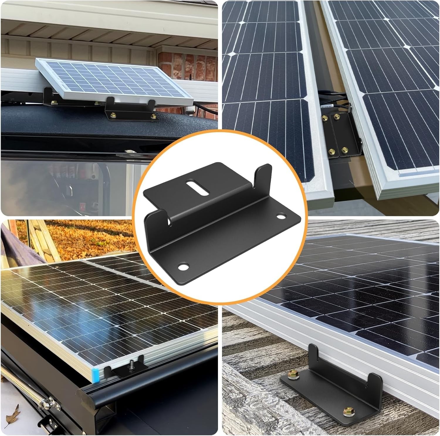 Heavy-Duty 16 PCS Solar Z Brackets – Lightweight Aluminum for Irregular Surfaces