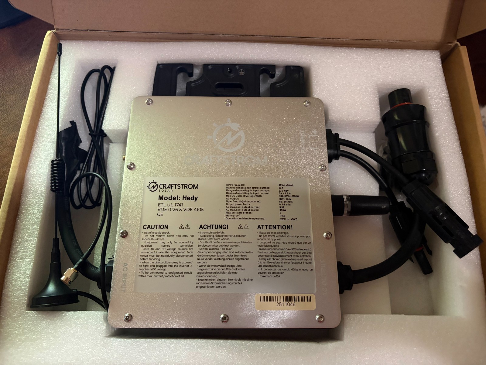 400W Balcony Solar Kit – Plug into 120V Outlet – NON EXPORT – Legal in 50 States