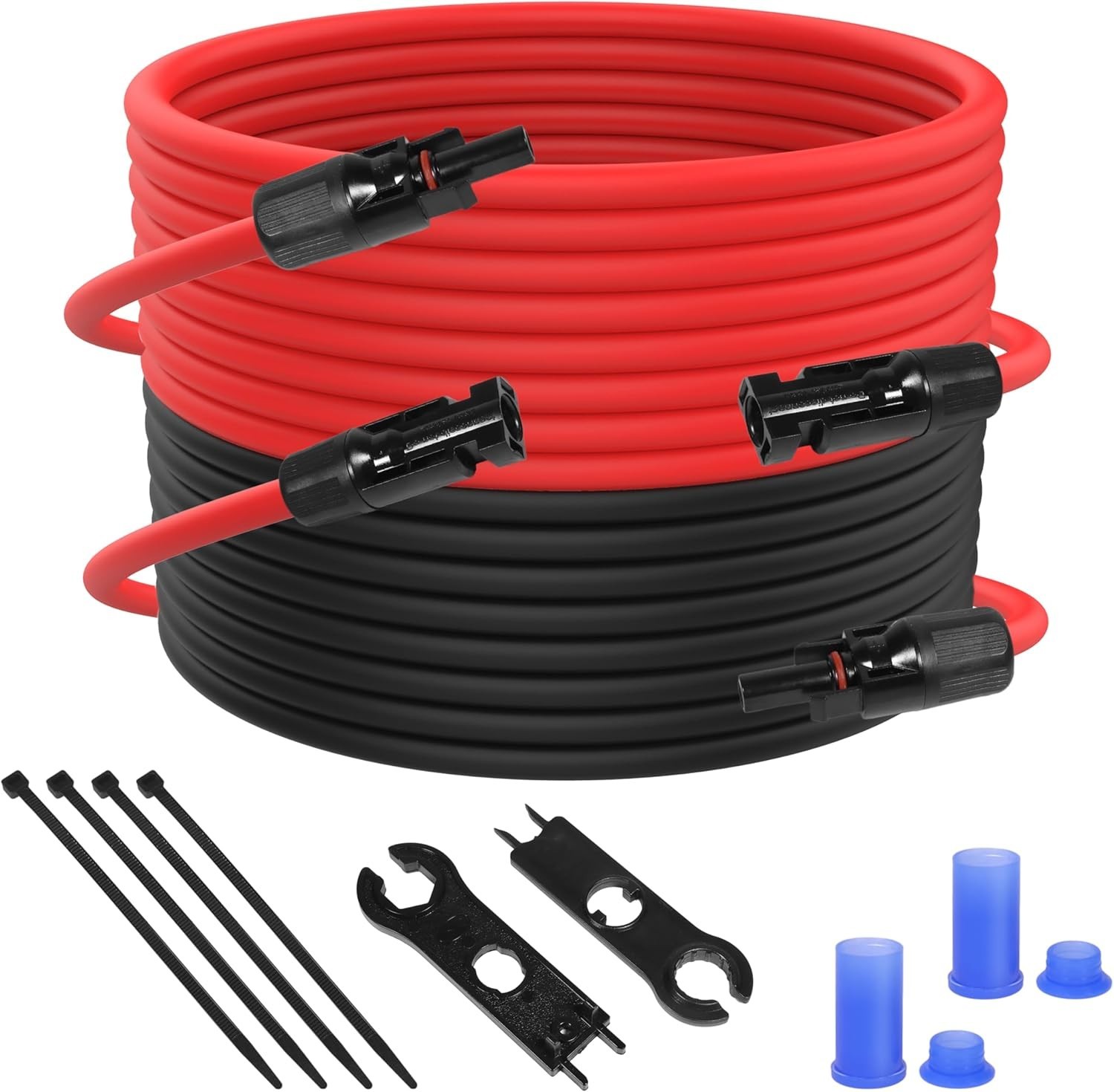 Fit for Solar Panel 20FT 10 AWG Extension Cable with Connectors