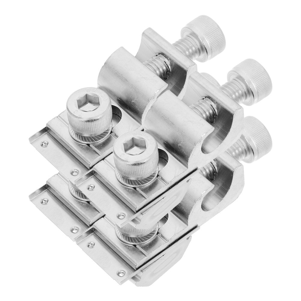 4 Pcs Solar Mounting System Accessories Aluminum Grounding Lug Wire Clamps